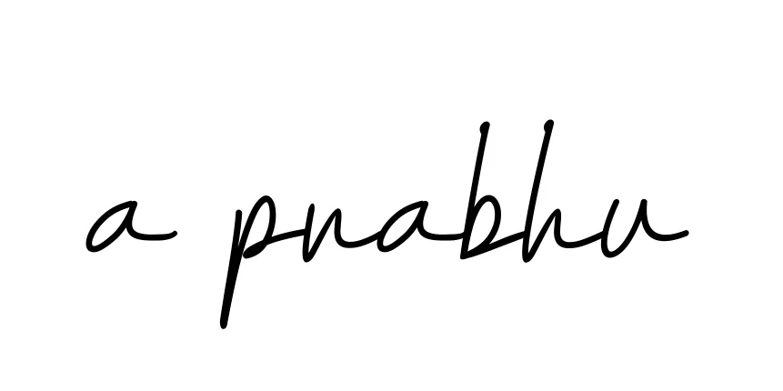 Handwritten Signature for A-prabhu - Style 155 Online