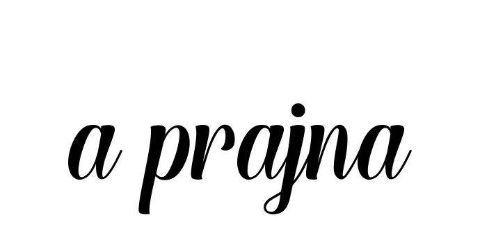 Handwritten Signature for A-prajna - Style 148 Online