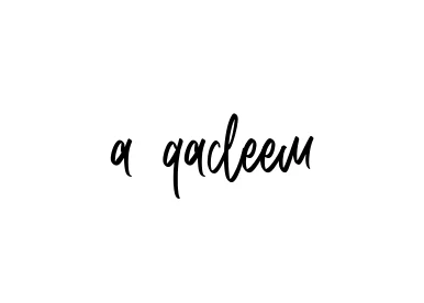 Handwritten Signature for A-qadeem - Style 143 Online