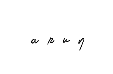 Handwritten Signature for A-r-u-n - Style 133 Online