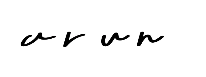 Handwritten Signature for A-r-u-n - Style 135 Online