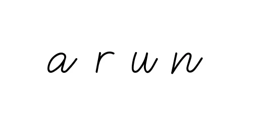 Handwritten Signature for A-r-u-n - Style 145 Online