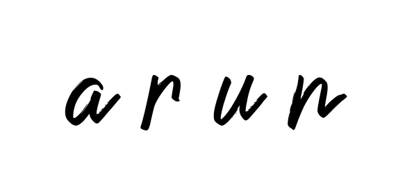Handwritten Signature for A-r-u-n - Style 149 Online