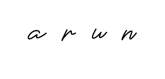 Handwritten Signature for A-r-u-n - Style 150 Online