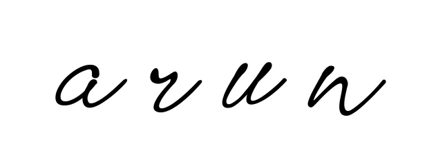 Handwritten Signature for A-r-u-n - Style 151 Online