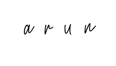 Handwritten Signature for A-r-u-n - Style 154 Online