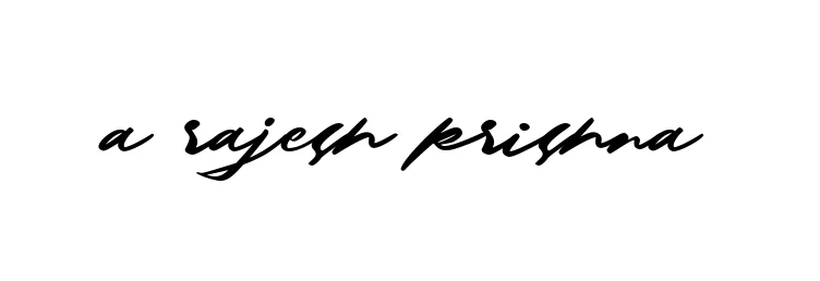 Handwritten Signature for A-rajesh-krishna - Style 140 Online