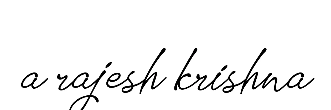 Handwritten Signature for A-rajesh-krishna - Style 151 Online