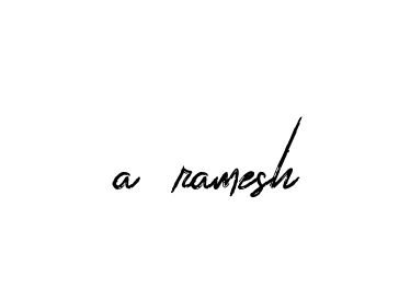 Handwritten Signature for A-ramesh - Style 133 Online