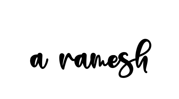 Handwritten Signature for A-ramesh - Style 136 Online