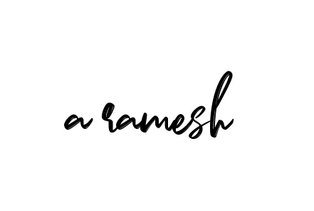 Handwritten Signature for A-ramesh - Style 141 Online