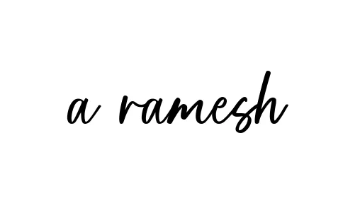 Handwritten Signature for A-ramesh - Style 142 Online