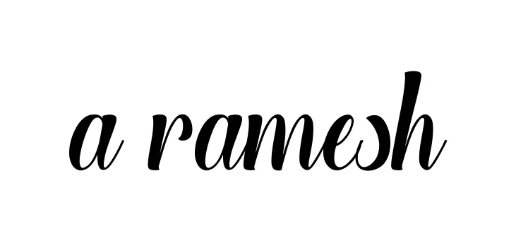 Handwritten Signature for A-ramesh - Style 148 Online