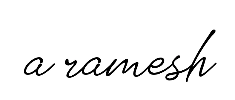 Handwritten Signature for A-ramesh - Style 151 Online