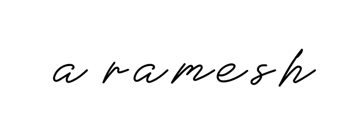 Handwritten Signature for A-ramesh - Style 152 Online
