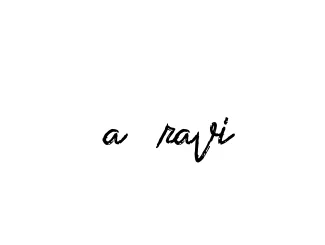Handwritten Signature for A-ravi - Style 133 Online