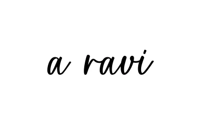 Handwritten Signature for A-ravi - Style 142 Online