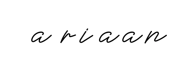 Handwritten Signature for A-riaan - Style 152 Online