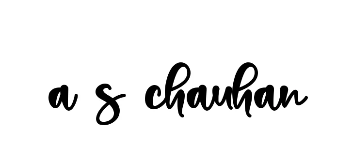 Handwritten Signature for A-s-chauhan - Style 136 Online