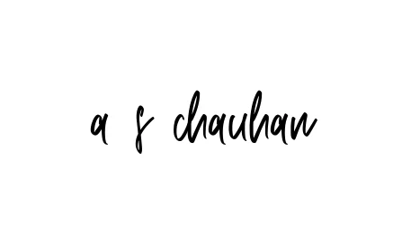Handwritten Signature for A-s-chauhan - Style 143 Online
