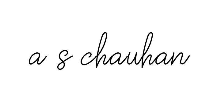Handwritten Signature for A-s-chauhan - Style 145 Online