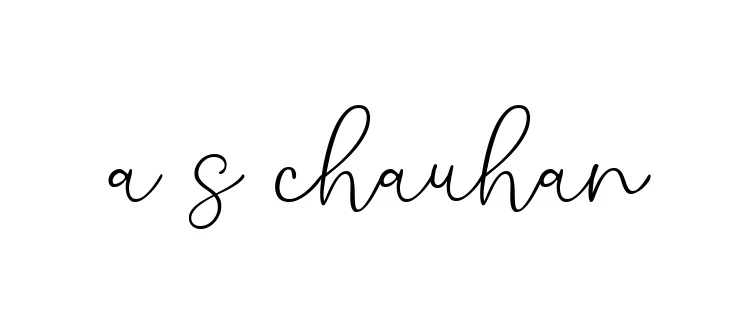 Handwritten Signature for A-s-chauhan - Style 147 Online