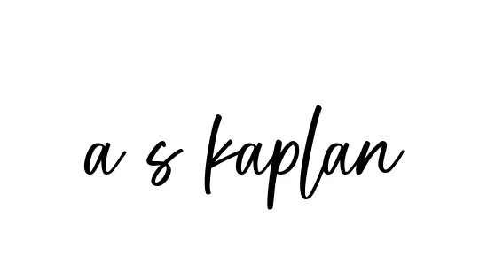 Handwritten Signature for A-s-kaplan - Style 142 Online