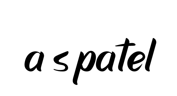 Handwritten Signature for A-s-patel - Style 153 Online