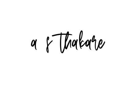 Handwritten Signature for A-s-thakare - Style 143 Online