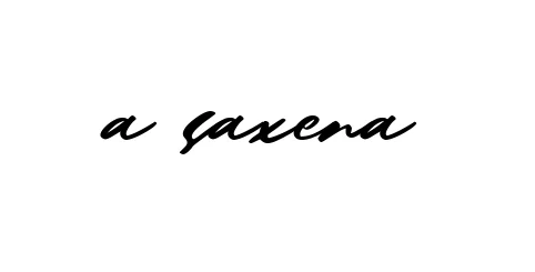 Handwritten Signature for A-saxena - Style 140 Online