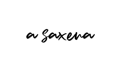 Handwritten Signature for A-saxena - Style 141 Online