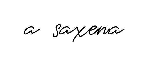 Handwritten Signature for A-saxena - Style 150 Online
