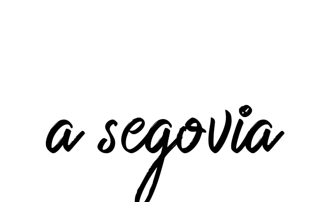 Handwritten Signature for A-segovia - Style 149 Online
