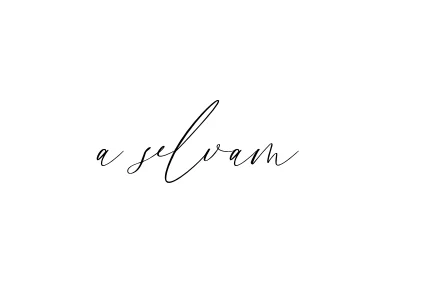 Handwritten Signature for A-selvam- - Style 134 Online