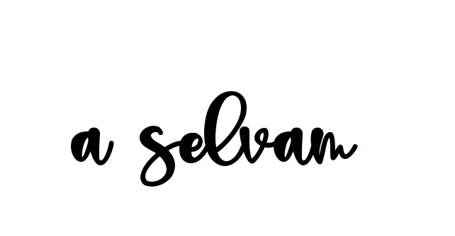 Handwritten Signature for A-selvam- - Style 136 Online