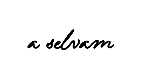 Handwritten Signature for A-selvam- - Style 137 Online
