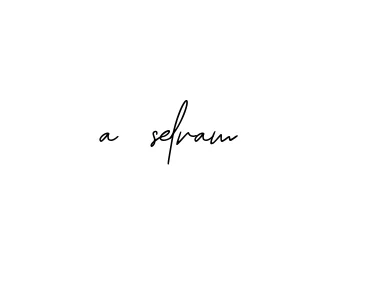 Handwritten Signature for A-selvam- - Style 139 Online