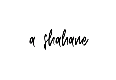 Handwritten Signature for A-shahane - Style 143 Online