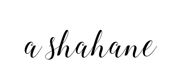 Handwritten Signature for A-shahane - Style 144 Online