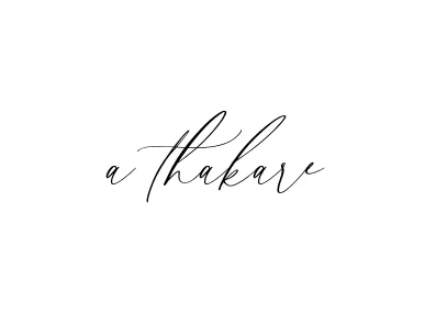 Handwritten Signature for A-thakare - Style 134 Online