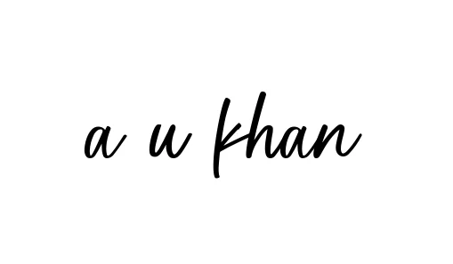 Handwritten Signature for A-u-khan - Style 142 Online
