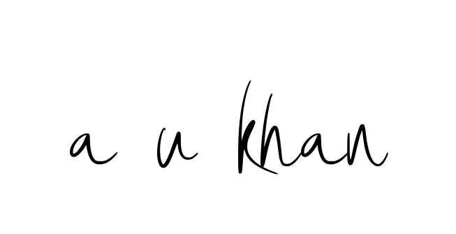 Handwritten Signature for A-u-khan - Style 146 Online