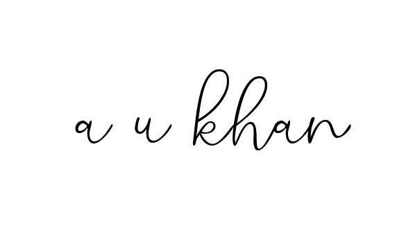 Handwritten Signature for A-u-khan - Style 147 Online
