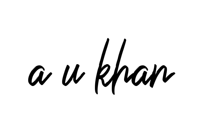Handwritten Signature for A-u-khan - Style 149 Online