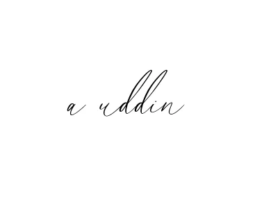 Handwritten Signature for A-uddin - Style 134 Online