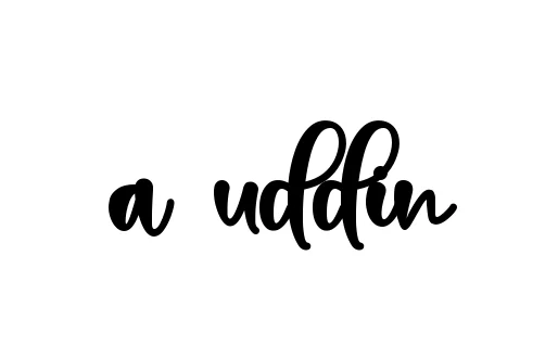 Handwritten Signature for A-uddin - Style 136 Online