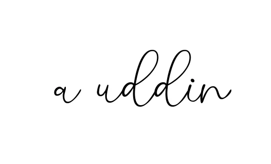 Handwritten Signature for A-uddin - Style 147 Online