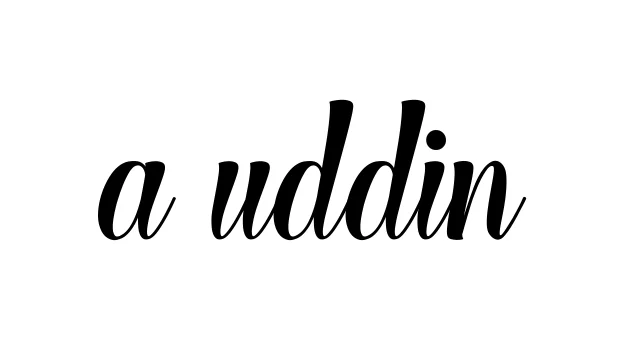 Handwritten Signature for A-uddin - Style 148 Online