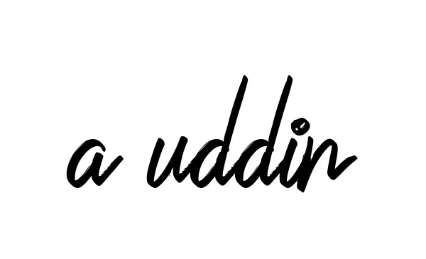 Handwritten Signature for A-uddin - Style 149 Online