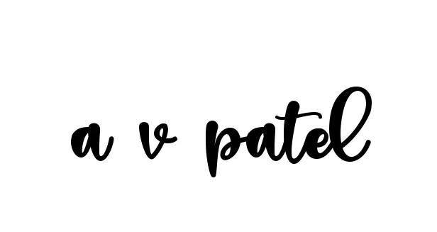 Handwritten Signature for A-v-patel - Style 136 Online